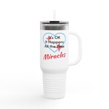 Polar Camel Travel Mug - 40oz Stainless Steel, Miracles Happen